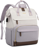 LOVEVOOK Laptop Backpack for Women, 15.6 Inch Work Business Backpacks Purse with USB Port, Large Capacity Nurse Bag College Bookbag for School, Waterproof Casual Daypack for Travel