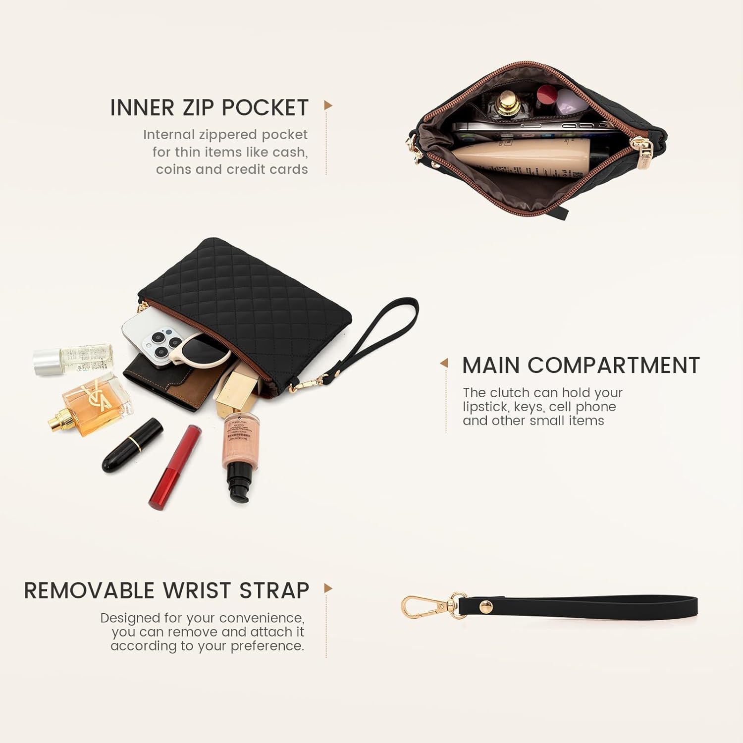 LOVEVOOK Laptop Bag for Women 15.6 inch Canvas Laptop Tote Bag, Large Capacity Work Bag with Clutch Purse, Computer Bag Office Business Briefcase, Casual Handbag for Travel College Teacher School