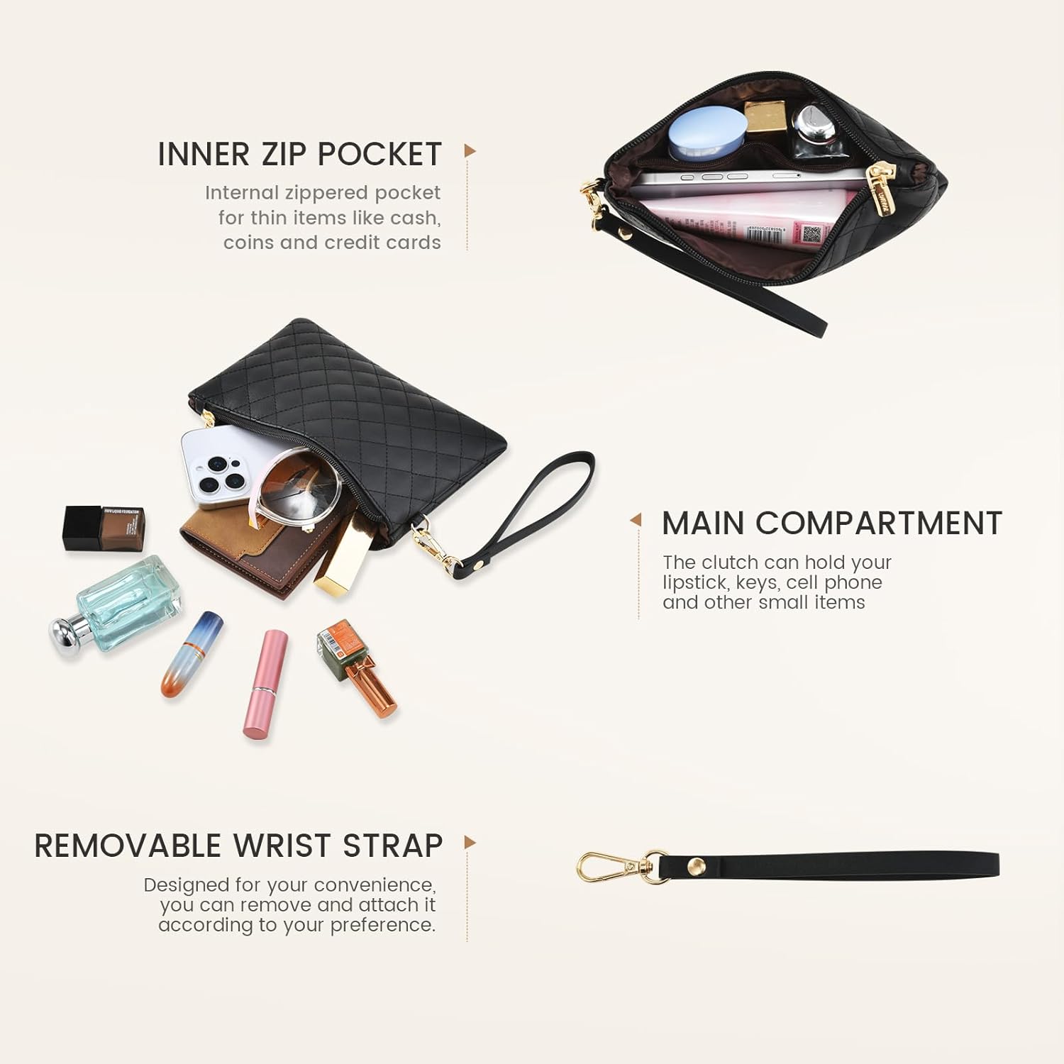 LOVEVOOK Laptop Bag for Women 15.6 inch Canvas Laptop Tote Bag, Large Capacity Work Bag with Clutch Purse, Computer Bag Office Business Briefcase, Casual Handbag for Travel College Teacher School