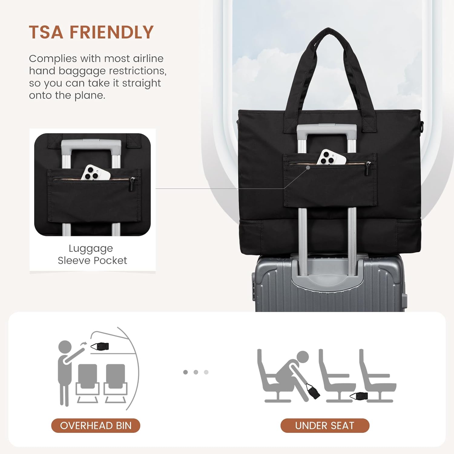 LOVEVOOK Weekender Bags for Women Travel, Large Personal Item Travel Overnight Bag, Carry on Duffle Bags with Shoe Compartment, Toiletry Bag, Wet Pocket, for Airplane, Hospital Labor Delivery