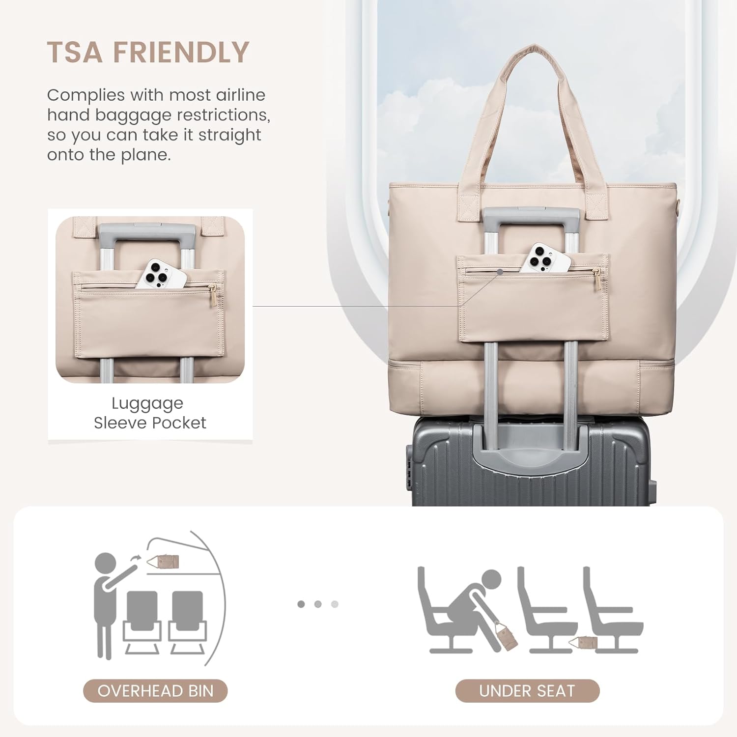LOVEVOOK Weekender Bags for Women Travel, Large Personal Item Travel Overnight Bag, Carry on Duffle Bags with Shoe Compartment, Toiletry Bag, Wet Pocket, for Airplane, Hospital Labor Delivery