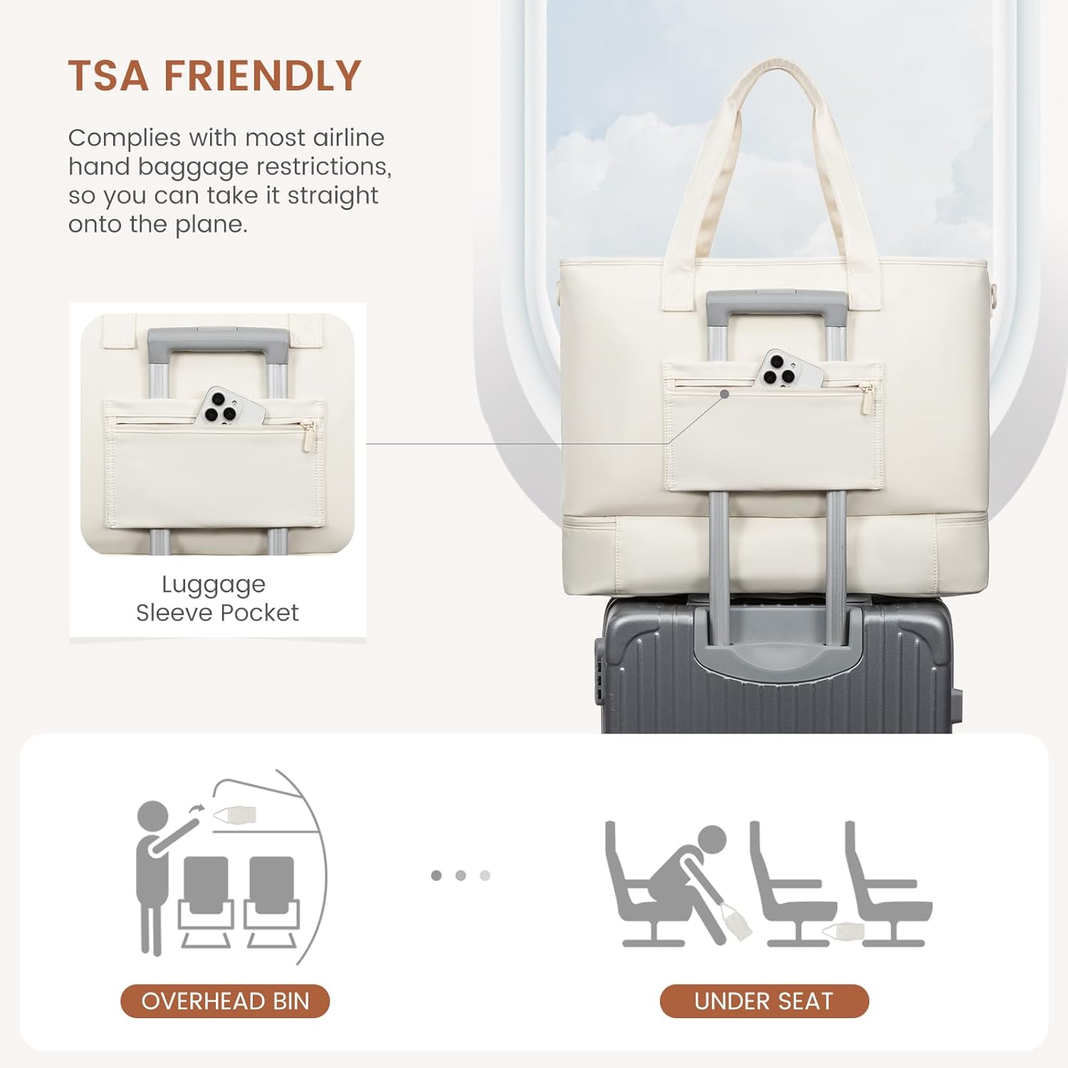 LOVEVOOK Weekender Bags for Women Travel, Large Personal Item Travel Overnight Bag, Carry on Duffle Bags with Shoe Compartment, Toiletry Bag, Wet Pocket, for Airplane, Hospital Labor Delivery