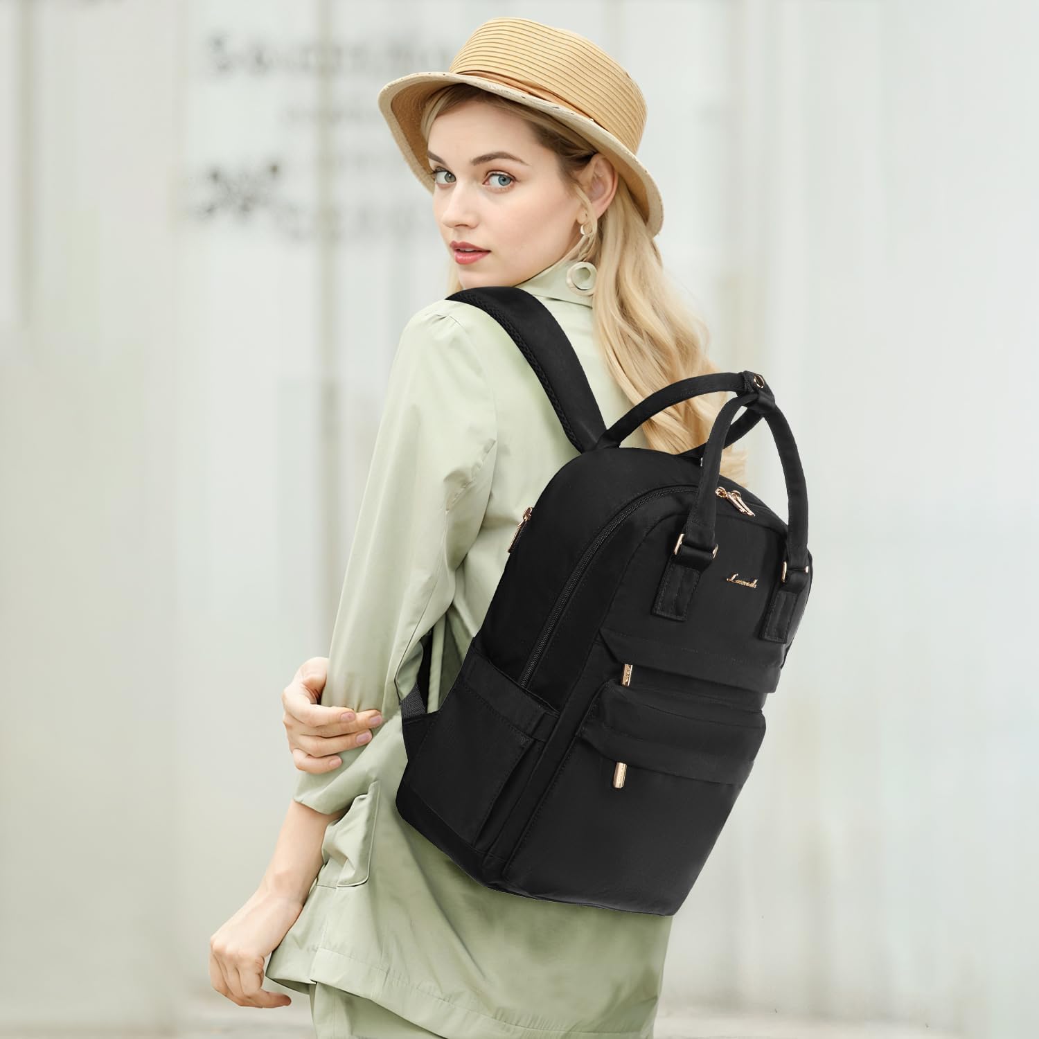 LOVEVOOK Mini Backpack for Women Stylish Waterproof Backpack Purse with USB Port, Cute Bookbag for College School Travel
