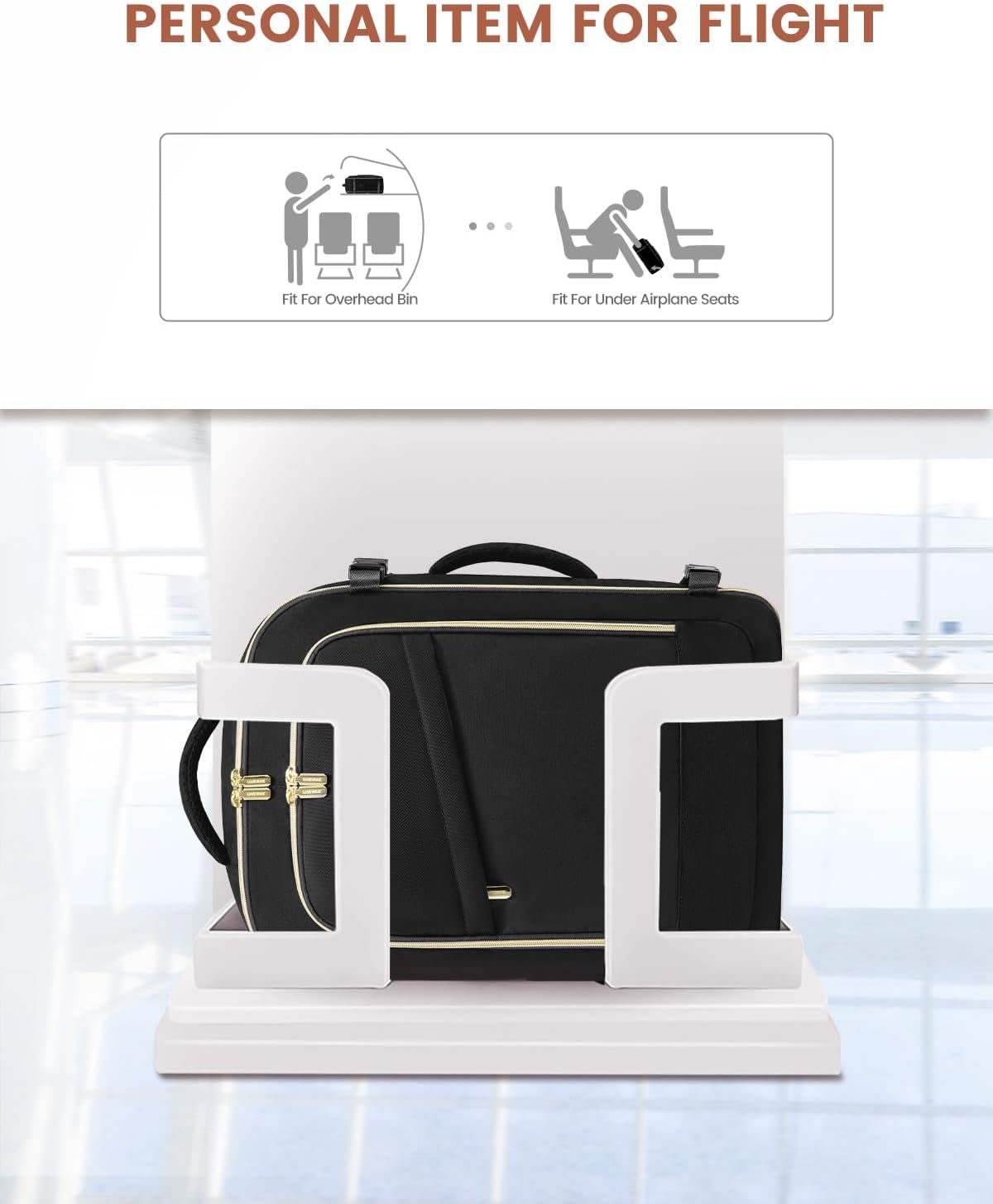 LOVEVOOK Travel Backpack for Women, 40L Carry On Backpack Flight Approved, Large Personal Item Bag Fits 17 inch Laptop, TSA Approved Luggage with 3 Packing Cubes,Waterproof Weekender Gym Daypack