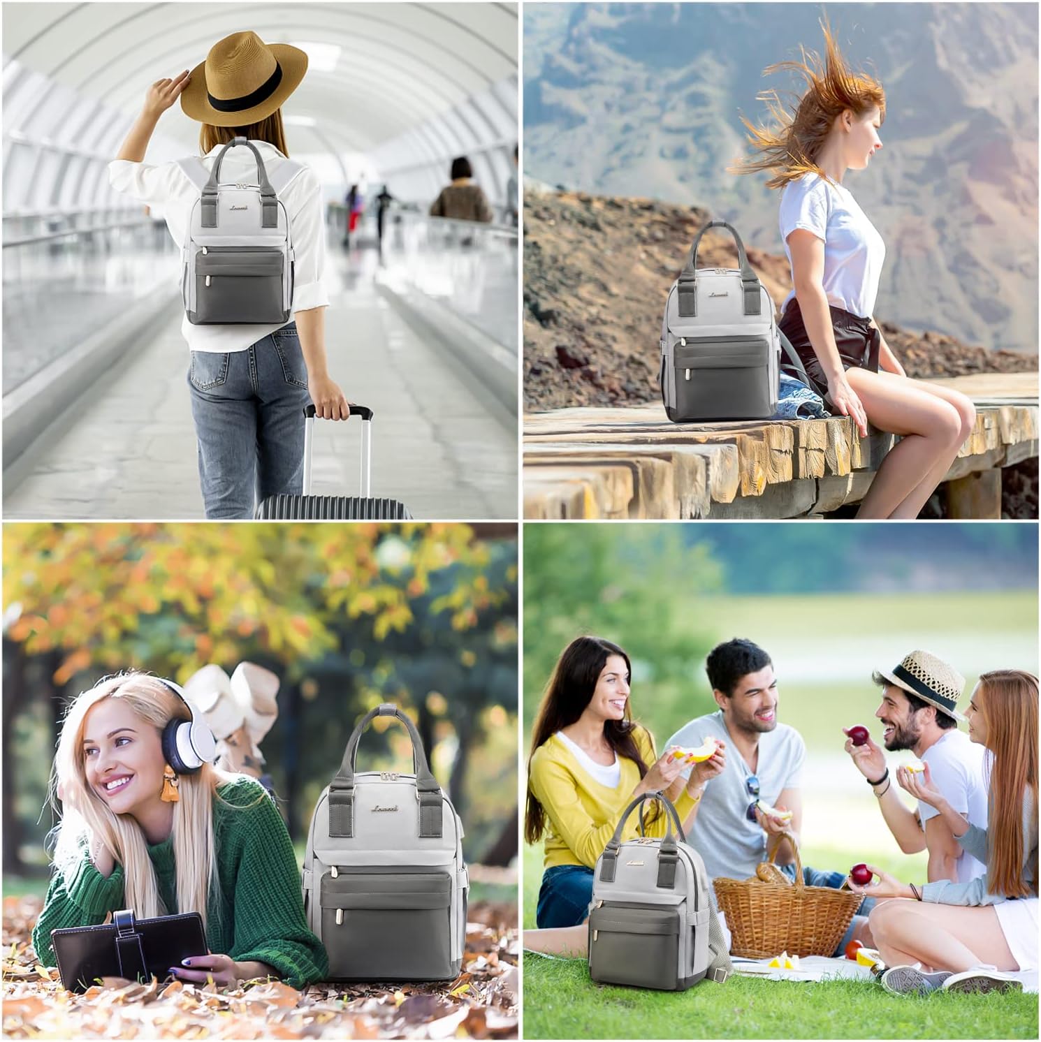 LOVEVOOK Mini Backpack for Women Stylish Waterproof Backpack Purse with USB Port, Cute Bookbag for College School Travel