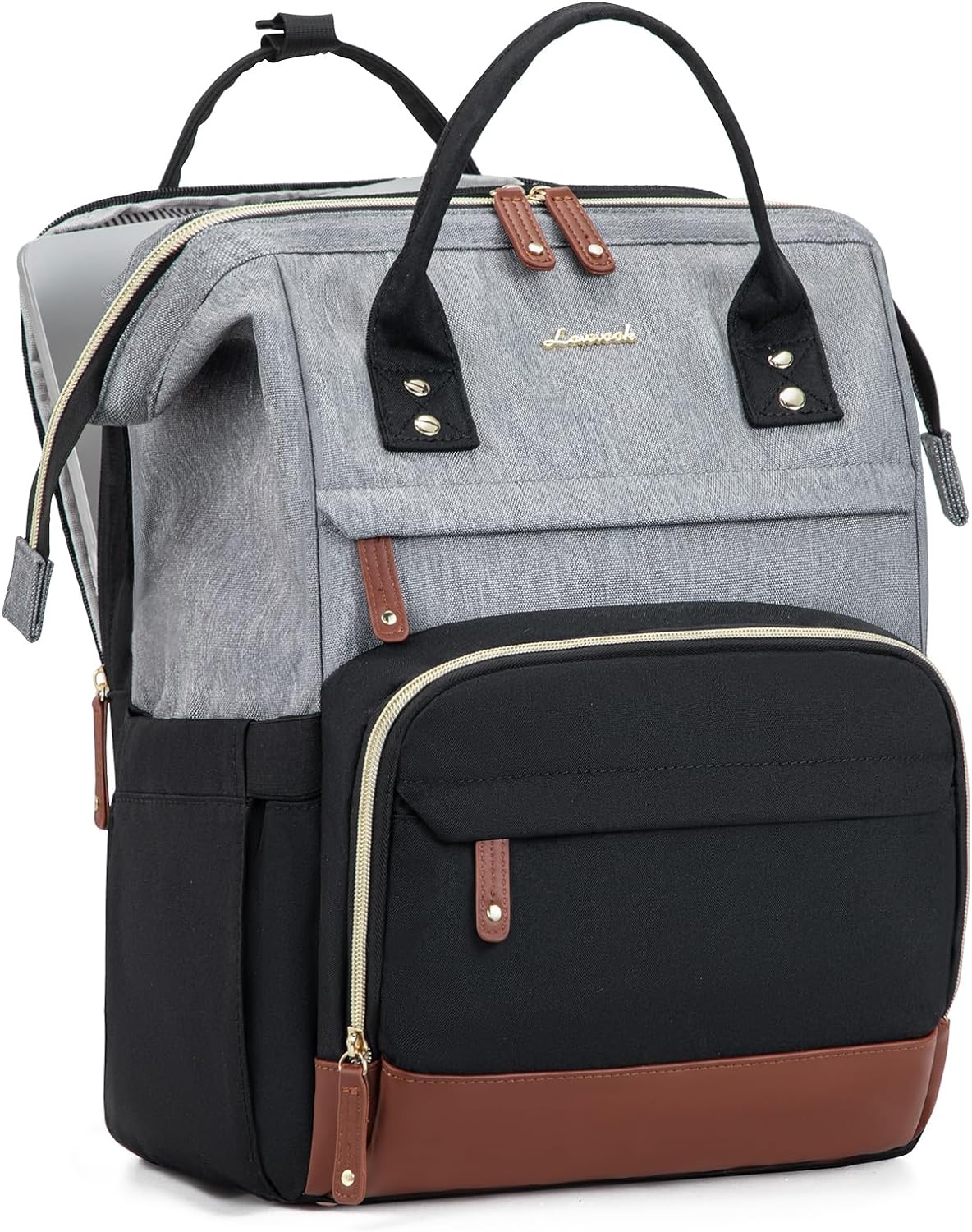 LOVEVOOK Laptop Backpack for Women, 15.6 Inch Work Business Backpacks Purse with USB Port, Large Capacity Nurse Bag College Bookbag for School, Waterproof Casual Daypack for Travel