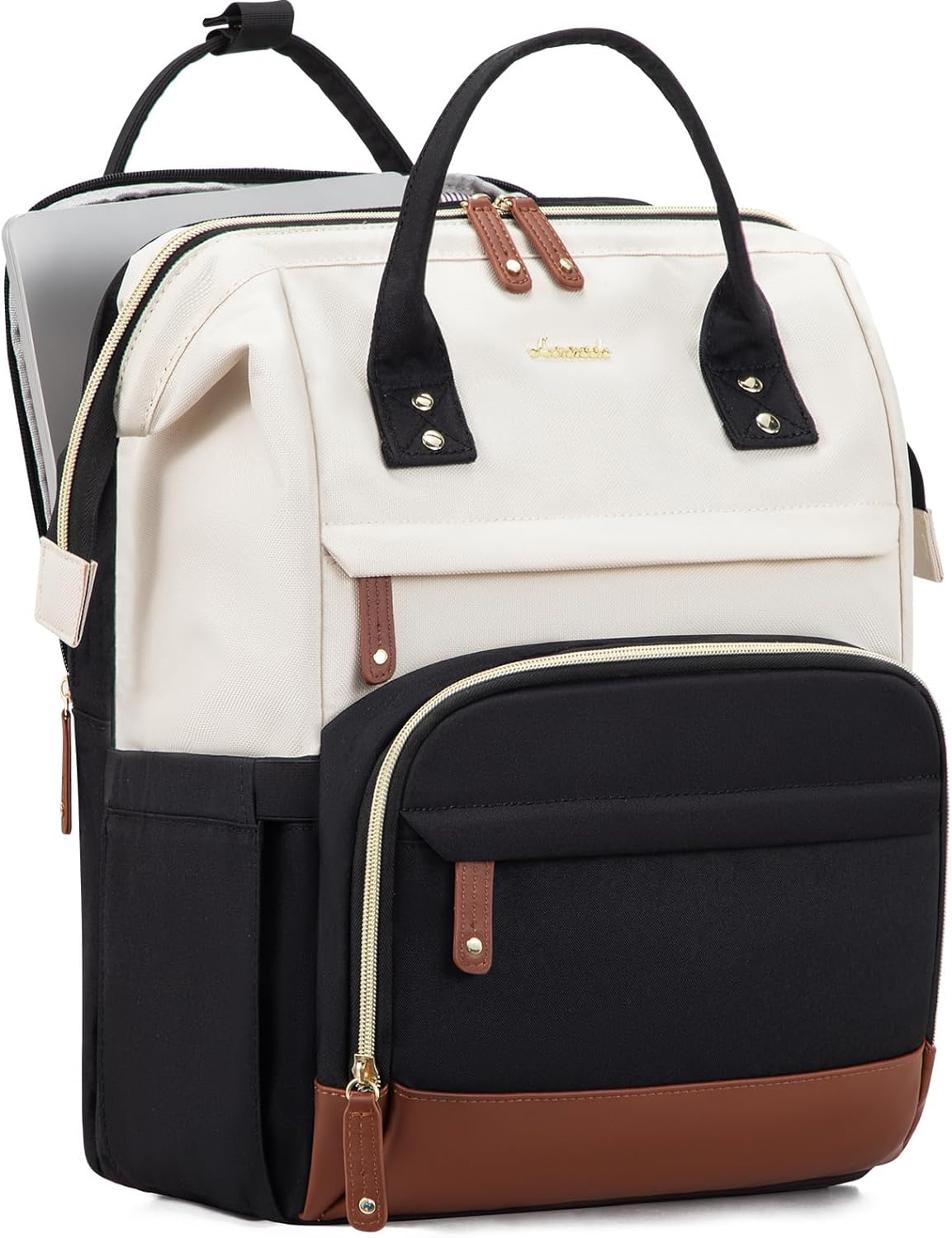 LOVEVOOK Laptop Backpack for Women, 15.6 Inch Work Business Backpacks Purse with USB Port, Large Capacity Nurse Bag College Bookbag for School, Waterproof Casual Daypack for Travel