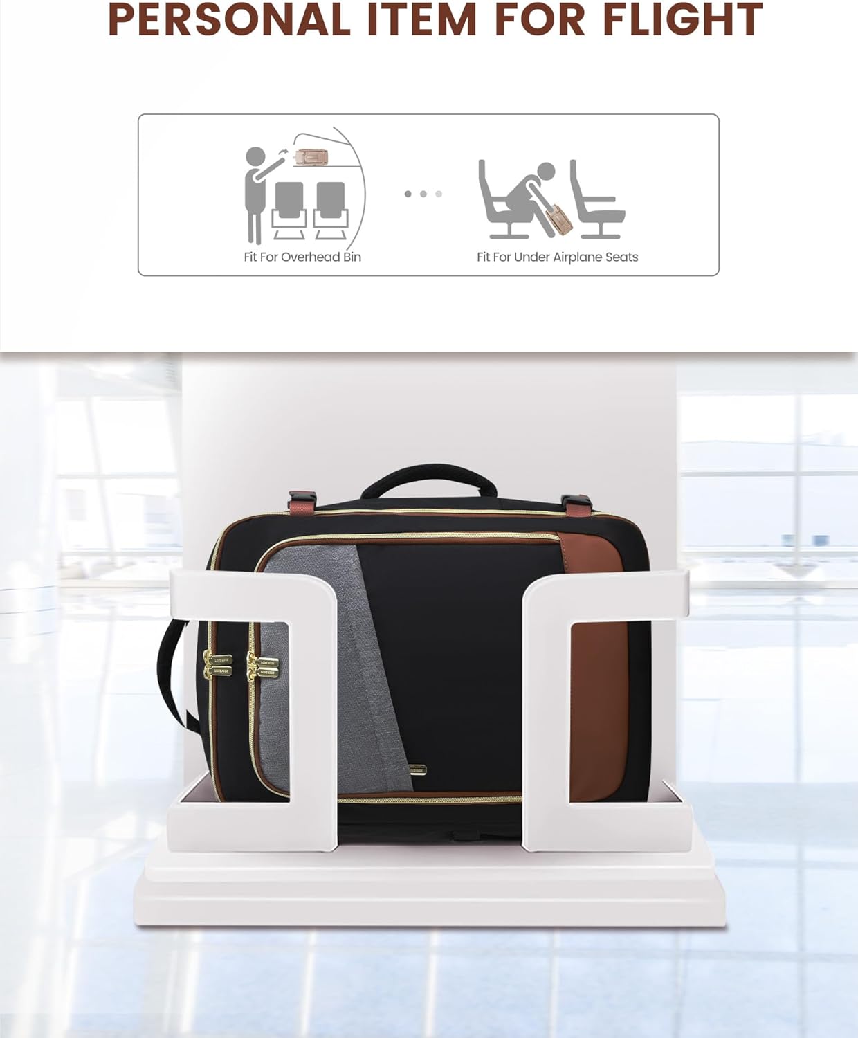 LOVEVOOK Travel Backpack for Women, 40L Carry On Backpack Flight Approved, Large Personal Item Bag Fits 17 inch Laptop, TSA Approved Luggage with 3 Packing Cubes,Waterproof Weekender Gym Daypack