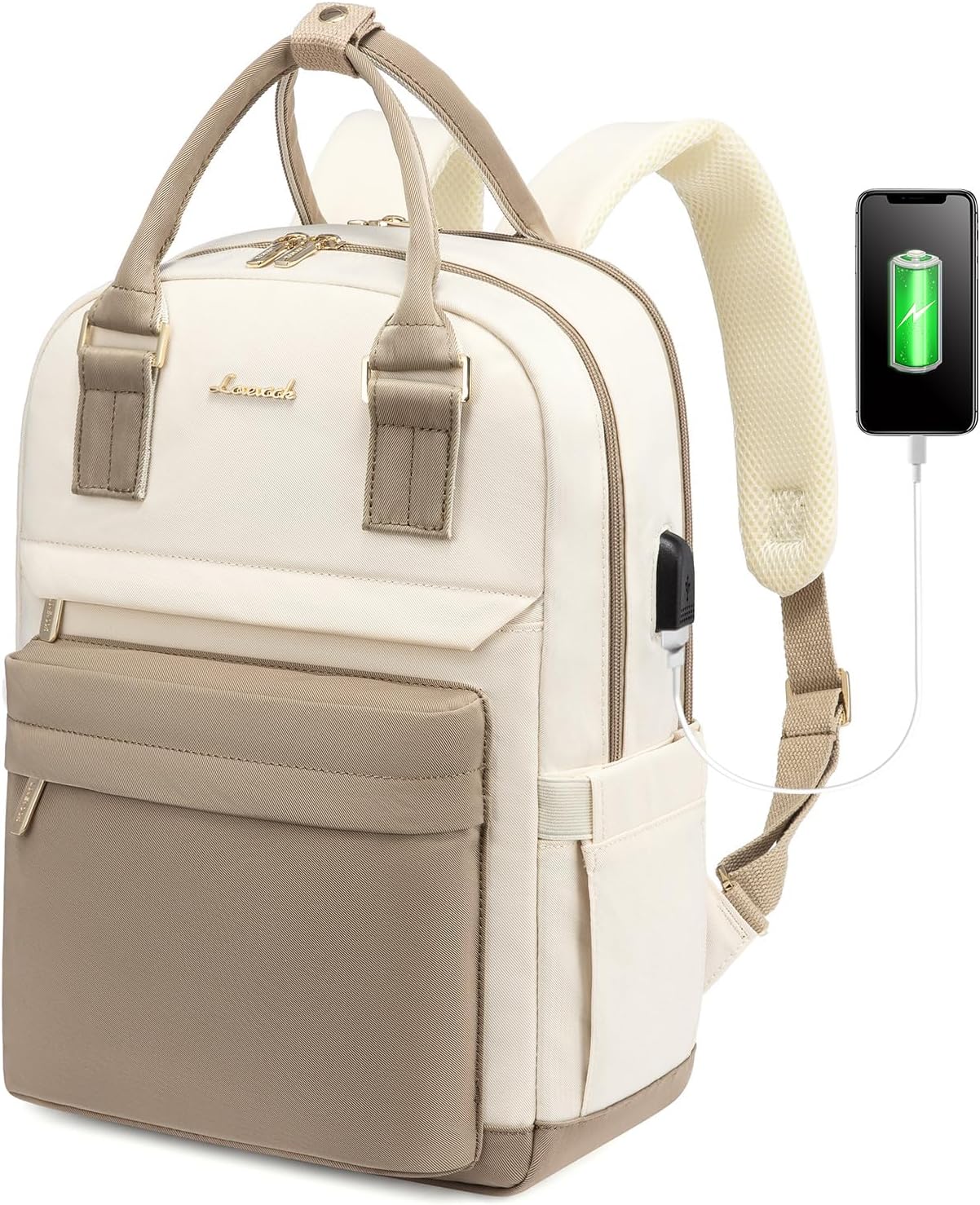 LOVEVOOK Mini Backpack for Women Stylish Waterproof Backpack Purse with USB Port, Cute Bookbag for College School Travel
