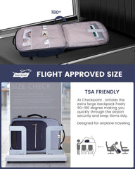 LOVEVOOK 40L Travel Backpack for Women & Men, Large Carry on Backpack for Airplanes with 3 Packing Cubes, TSA Personal Item Travel Bag fits 17" Laptop, Waterproof Weekender Essentials Airline Approved