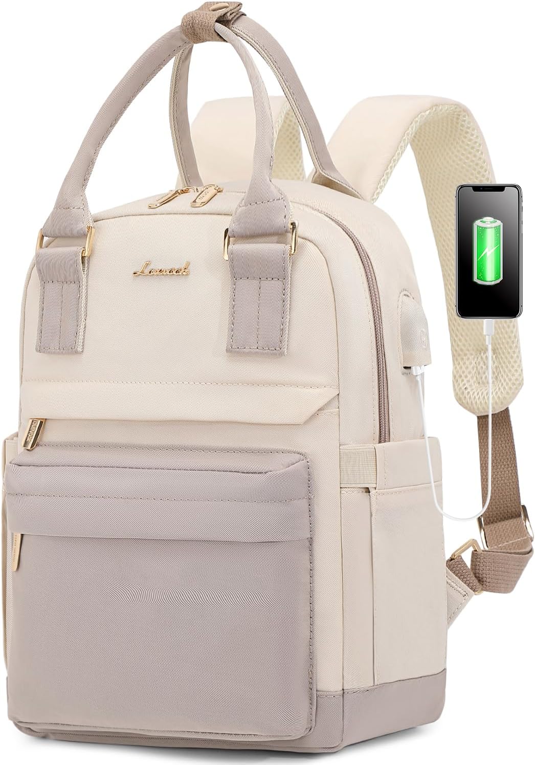 LOVEVOOK Mini Backpack for Women Stylish Waterproof Backpack Purse with USB Port, Cute Bookbag for College School Travel