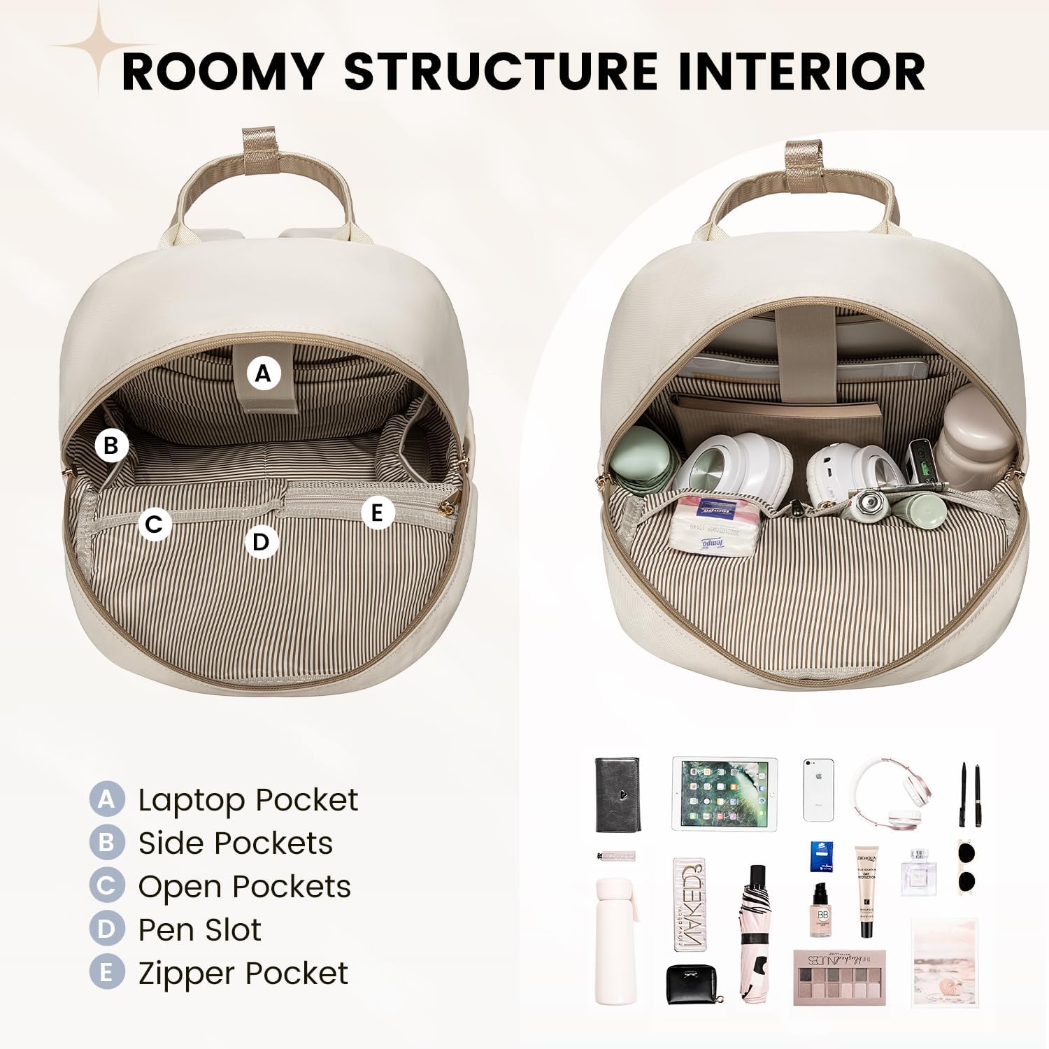LOVEVOOK Mini Backpack for Women Stylish Waterproof Backpack Purse with USB Port, Cute Bookbag for College School Travel