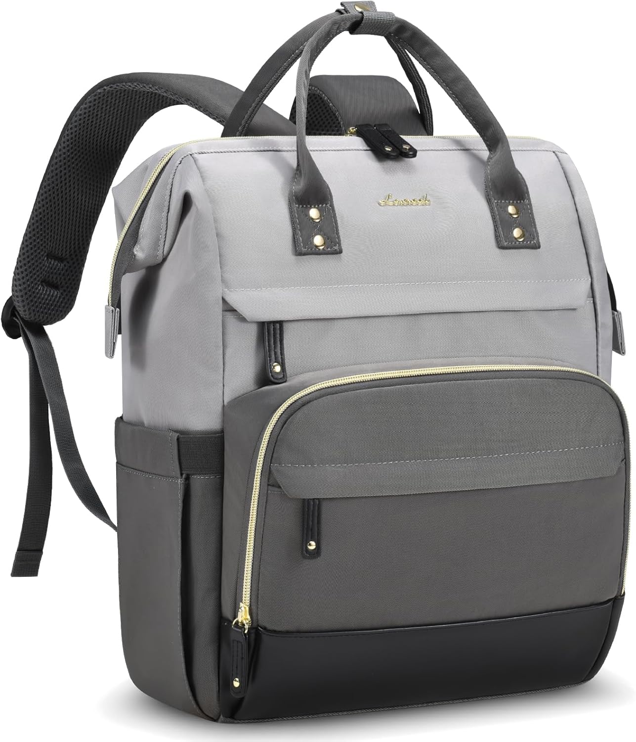 LOVEVOOK Laptop Backpack for Women, 15.6 Inch Work Business Backpacks Purse with USB Port, Large Capacity Nurse Bag College Bookbag for School, Waterproof Casual Daypack for Travel