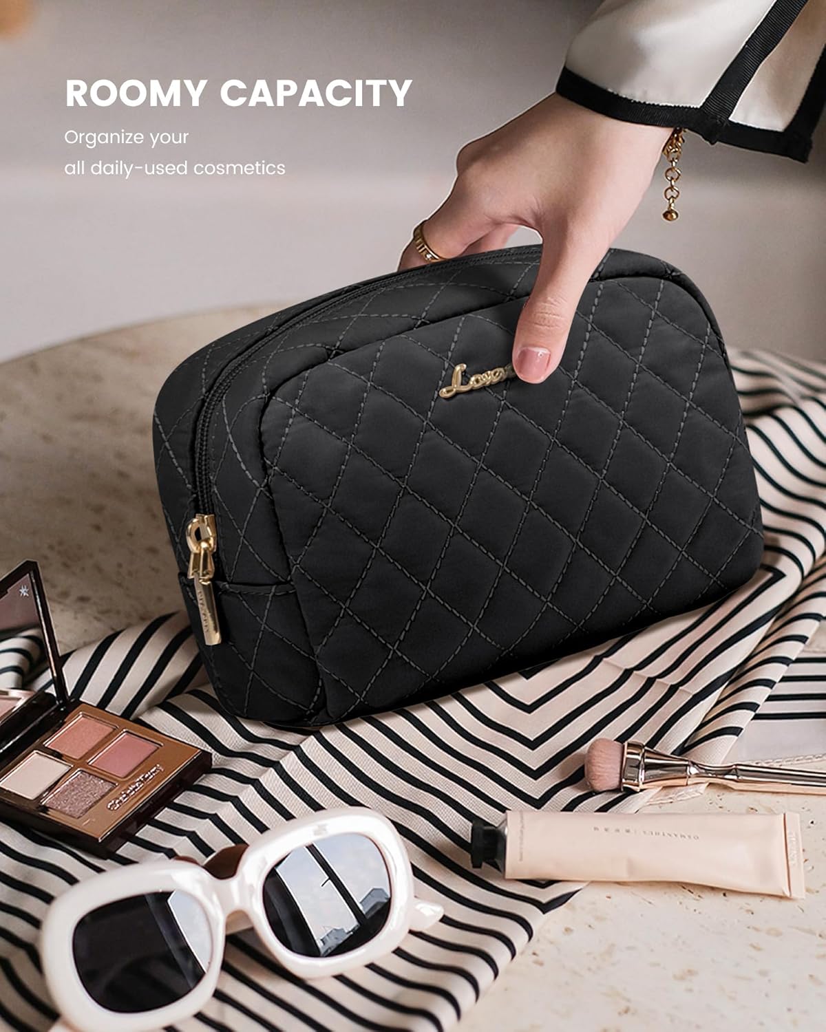 LOVEVOOK Travel Duffle Bag, Weekender Bag for Women with Toiletry Bag, Carry on Overnight Bag with Shoe Compartment, Gym Duffel Bag with Wet Pocket, Mommy Hospital Bags for Labor and Delivery