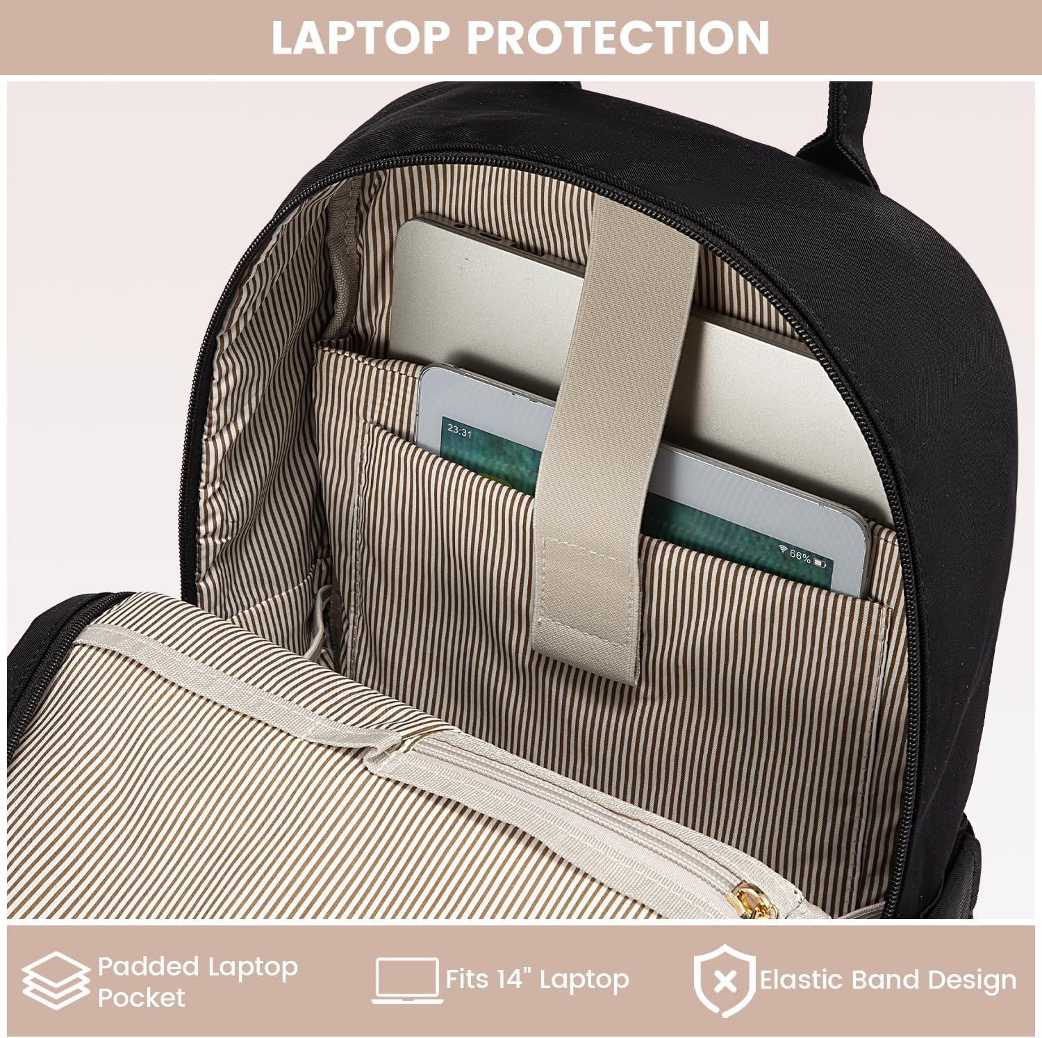 LOVEVOOK Mini Backpack for Women Stylish Waterproof Backpack Purse with USB Port, Cute Bookbag for College School Travel