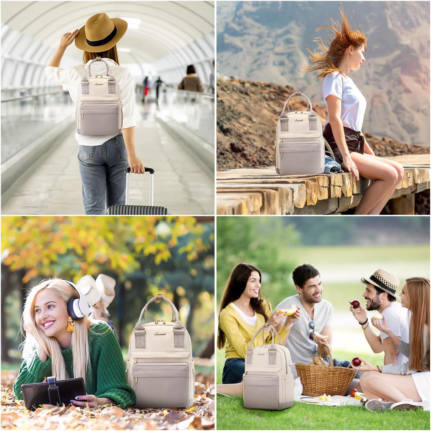 LOVEVOOK Mini Backpack for Women Stylish Waterproof Backpack Purse with USB Port, Cute Bookbag for College School Travel