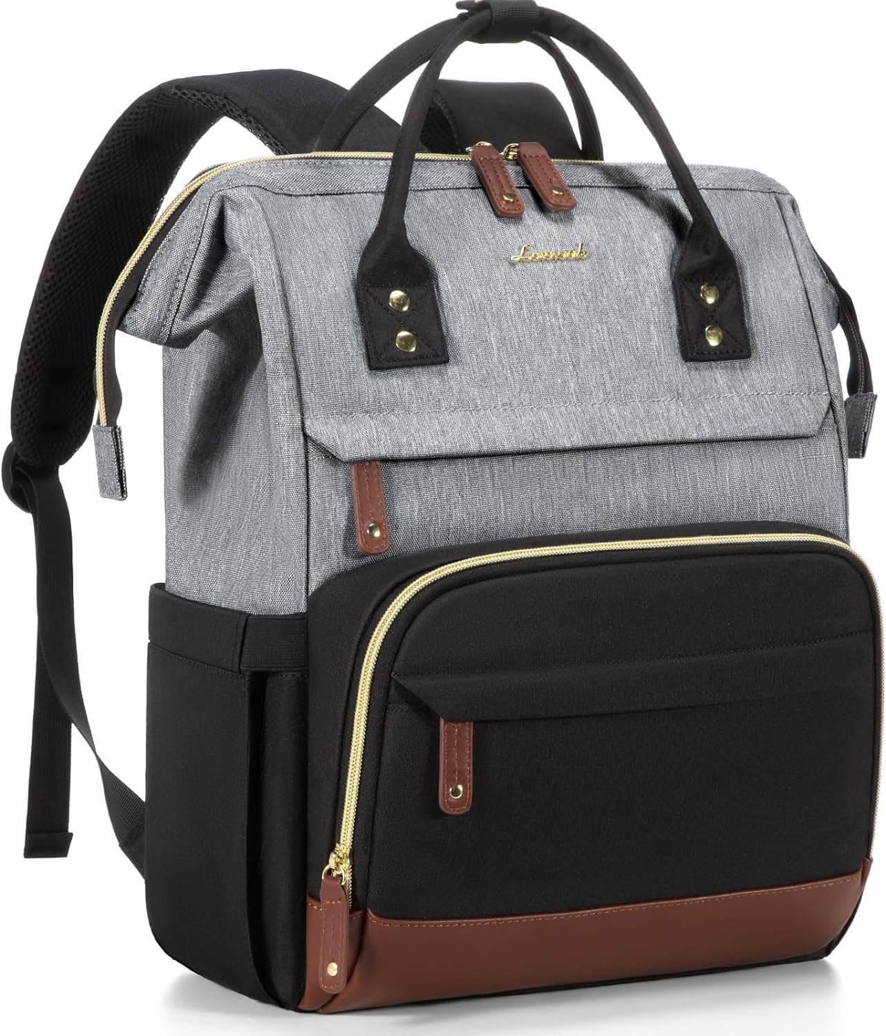 LOVEVOOK Laptop Backpack for Women, 15.6 Inch Work Business Backpacks Purse with USB Port, Large Capacity Nurse Bag College Bookbag for School, Waterproof Casual Daypack for Travel