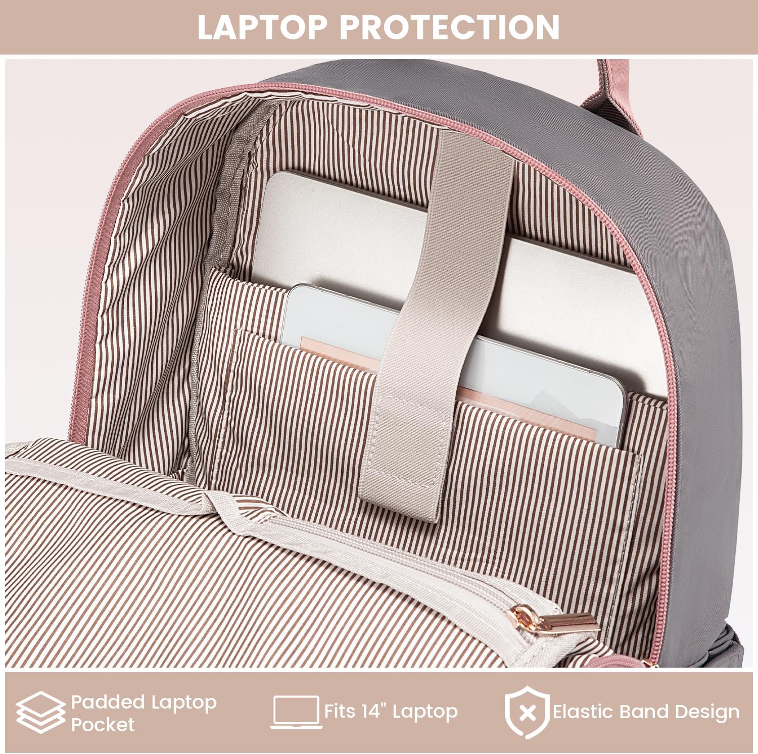 LOVEVOOK Mini Backpack for Women Stylish Waterproof Backpack Purse with USB Port, Cute Bookbag for College School Travel